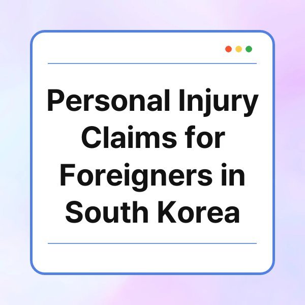 personal injury claims for foreigners in south korea